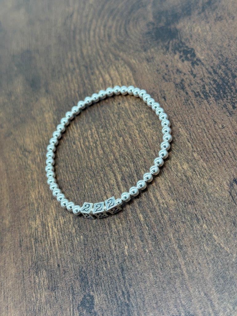 Sterling Silver Angel Number Bracelet
