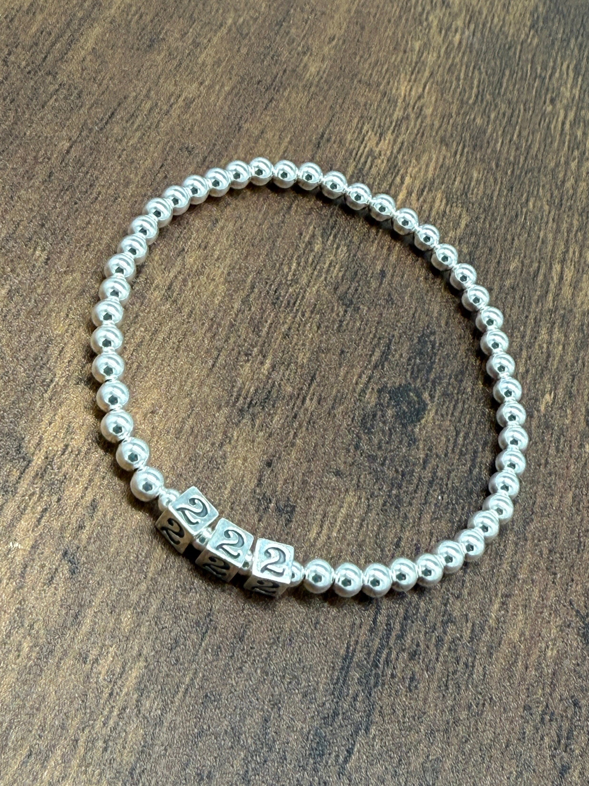 Sterling Silver Angel Number Bracelet