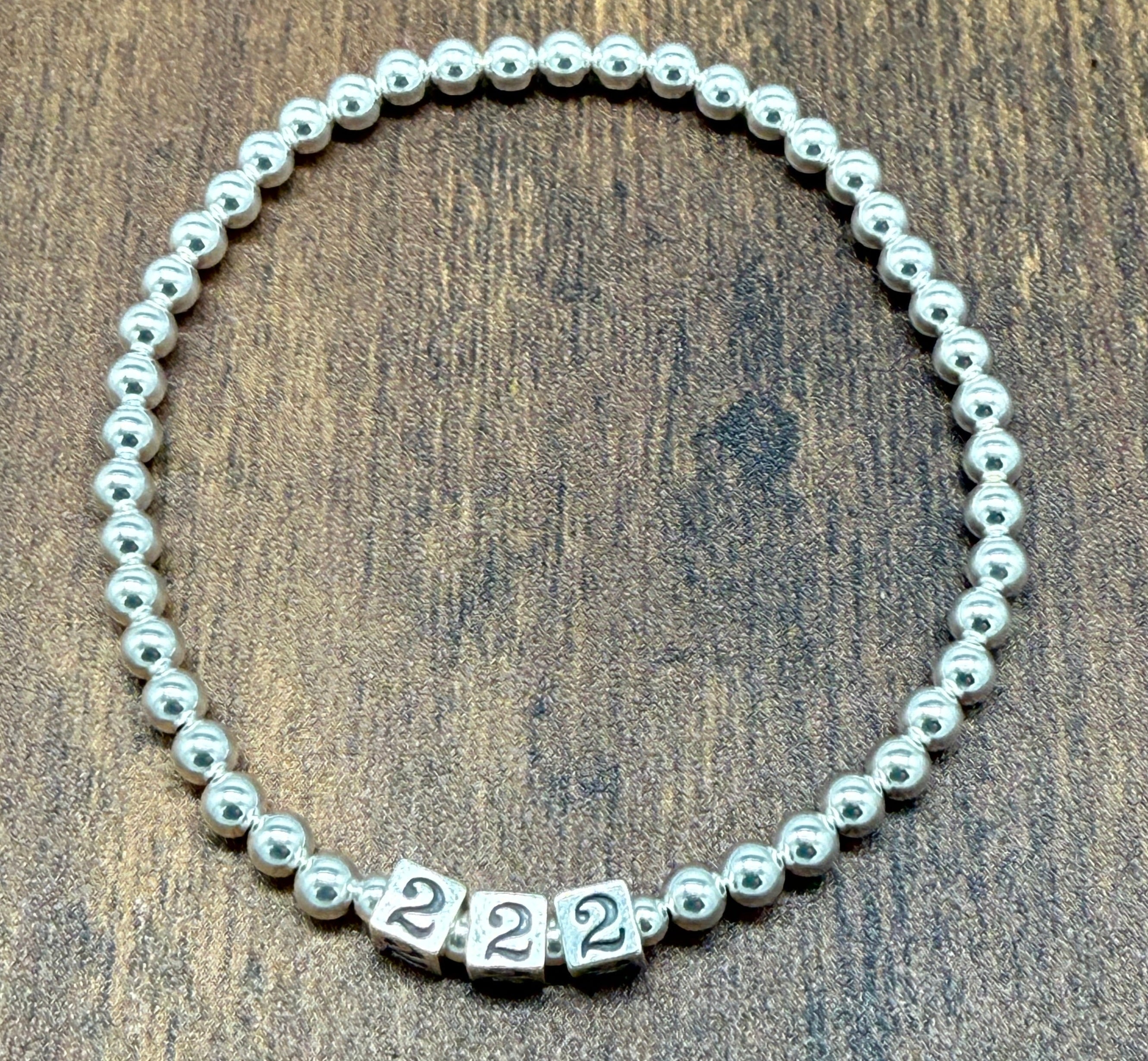 Sterling Silver Angel Number Bracelet