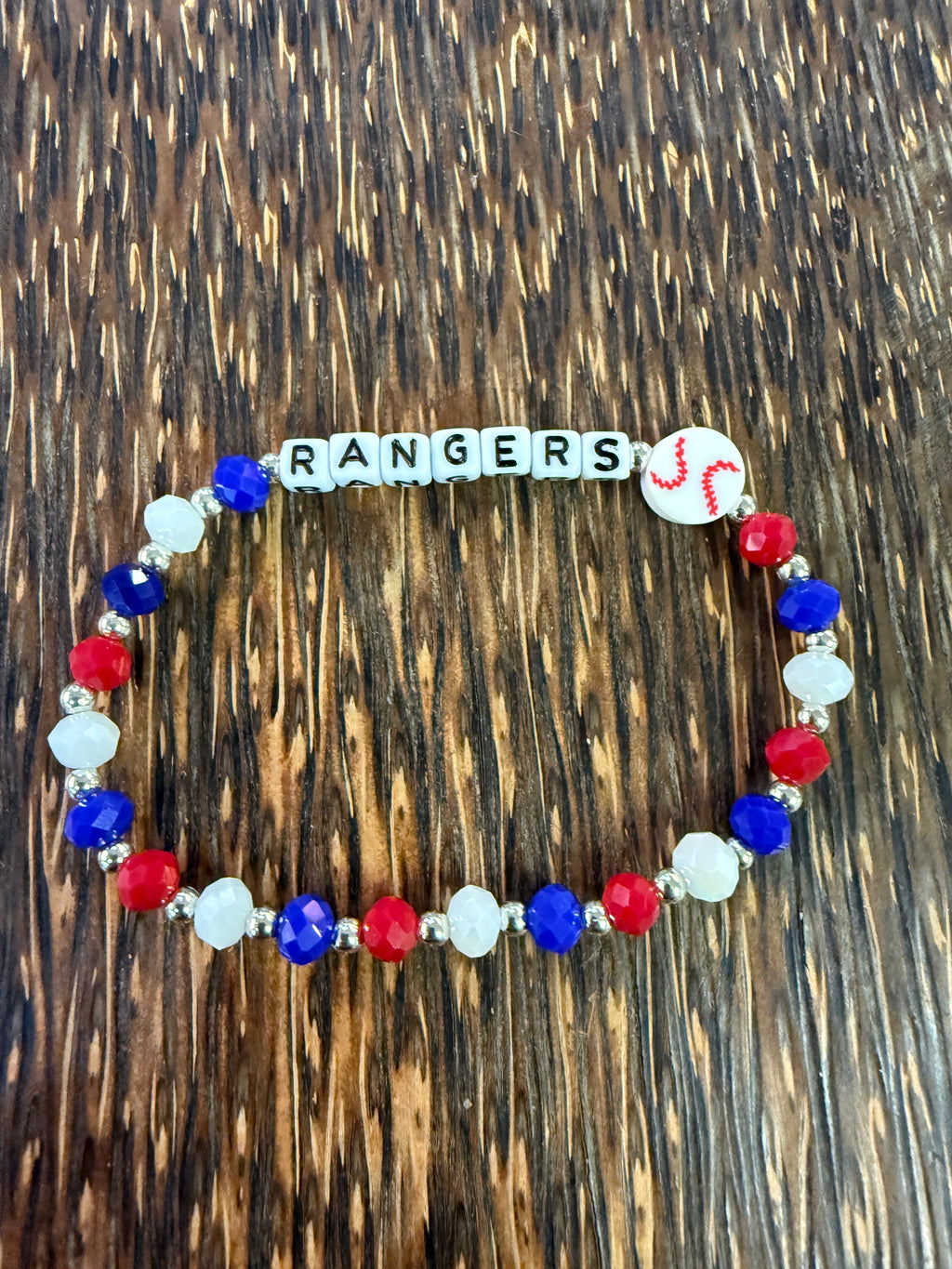 Rangers Red Blue & White Bracelet