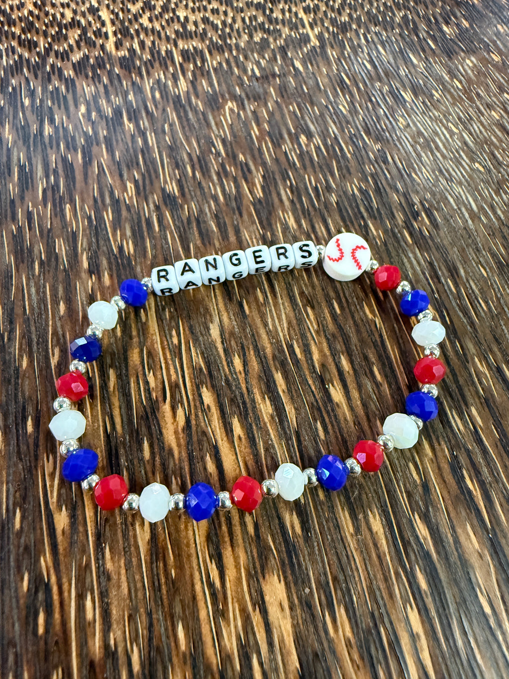 Rangers Red Blue & White Bracelet