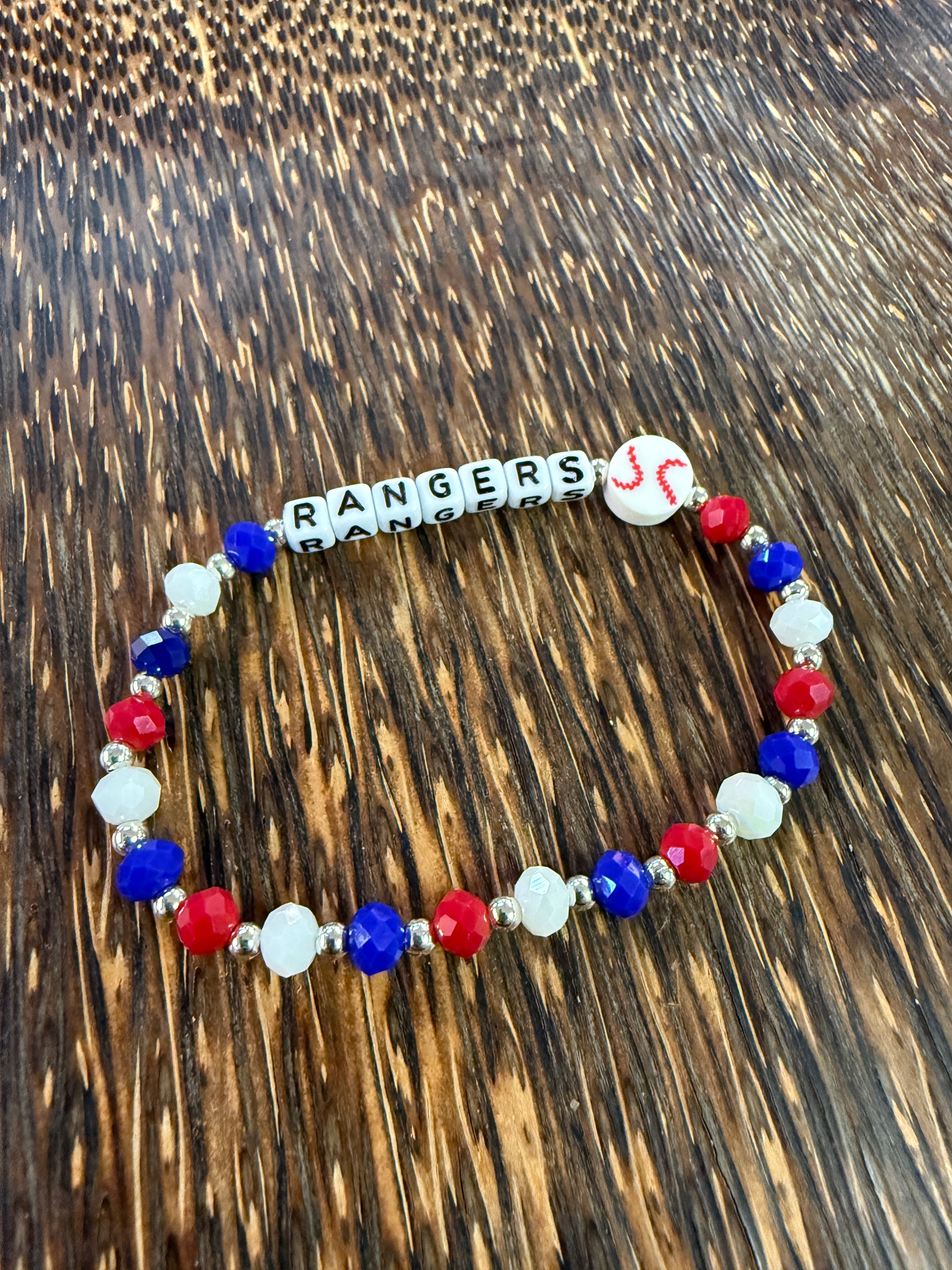 Rangers Red Blue & White Bracelet