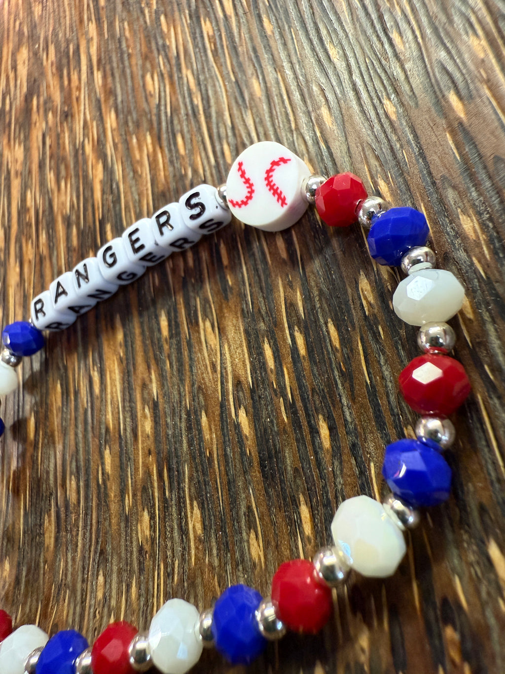 Rangers Red Blue & White Bracelet