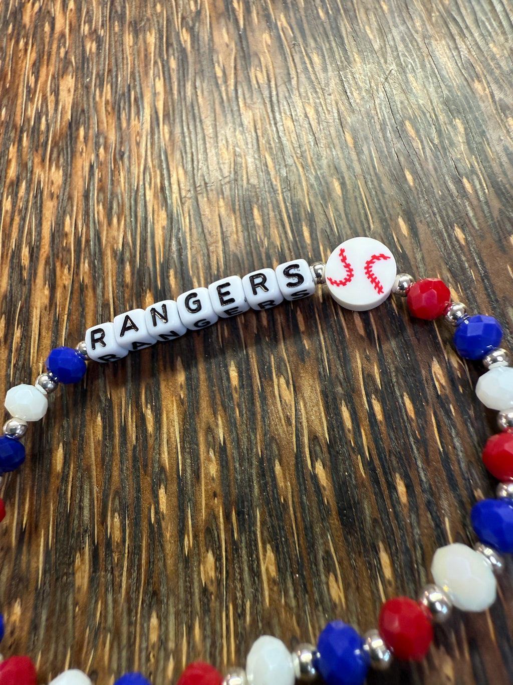 Rangers Red Blue & White Bracelet