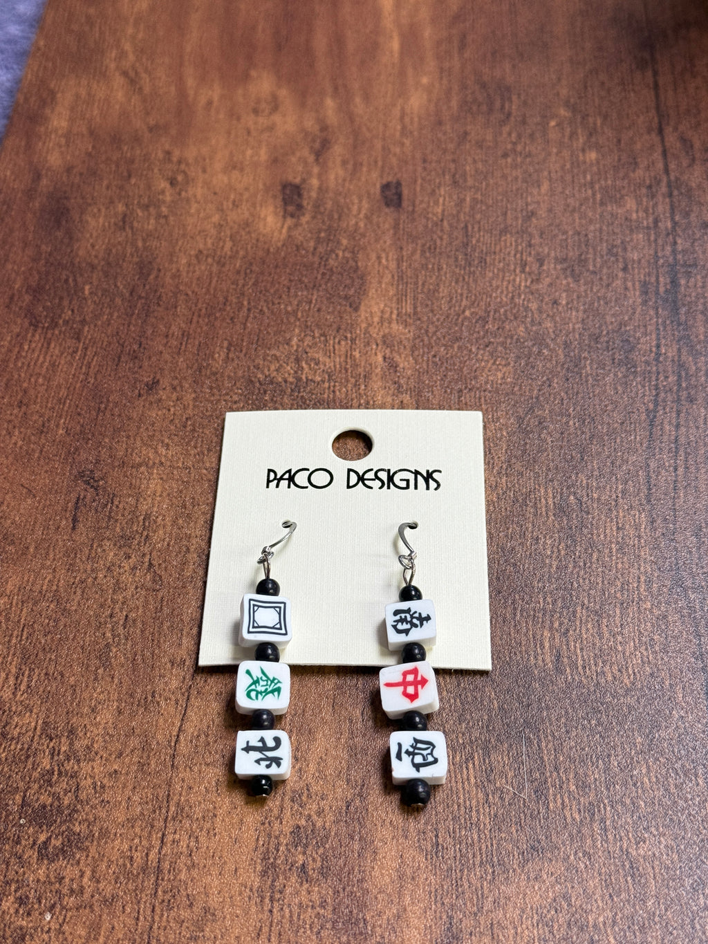 Mahjong Earrings