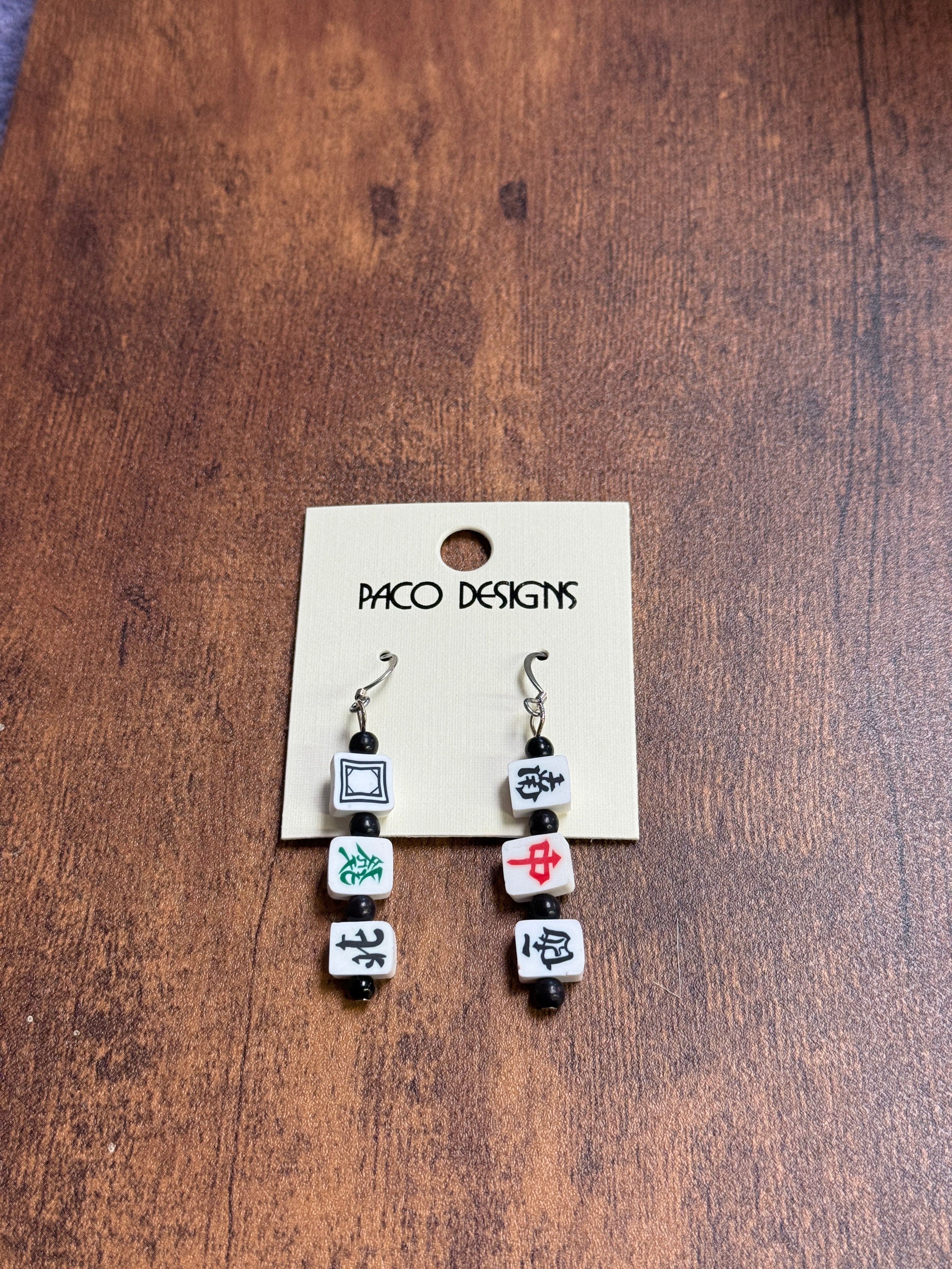 Mahjong Earrings