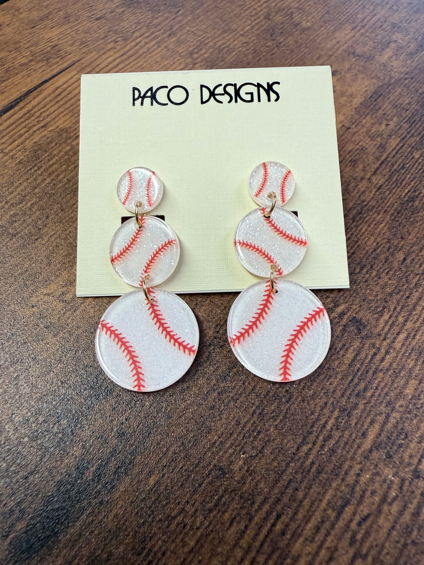 Baseball Softball Volleyball Sport Acrylic Post Earrings