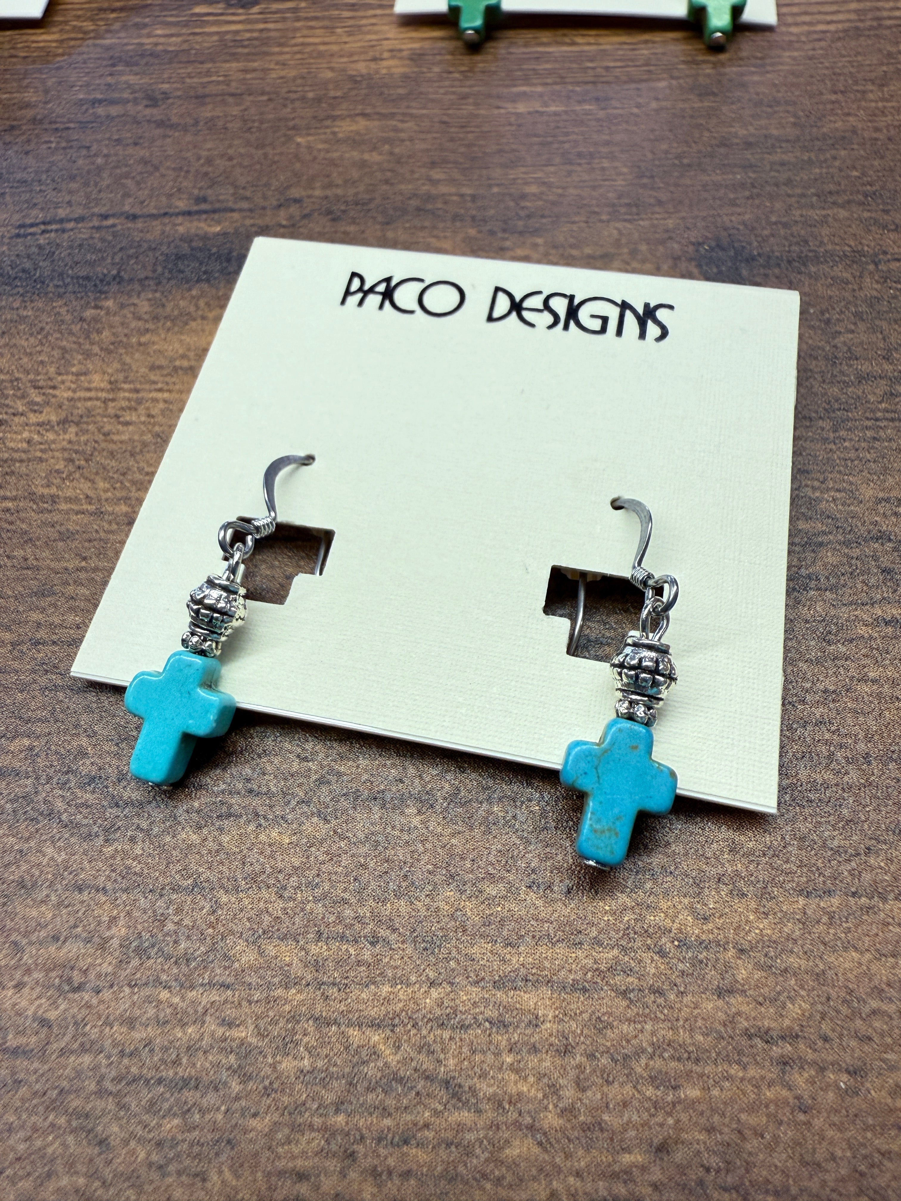 Fun Dainty Multi-color Cross Earrings