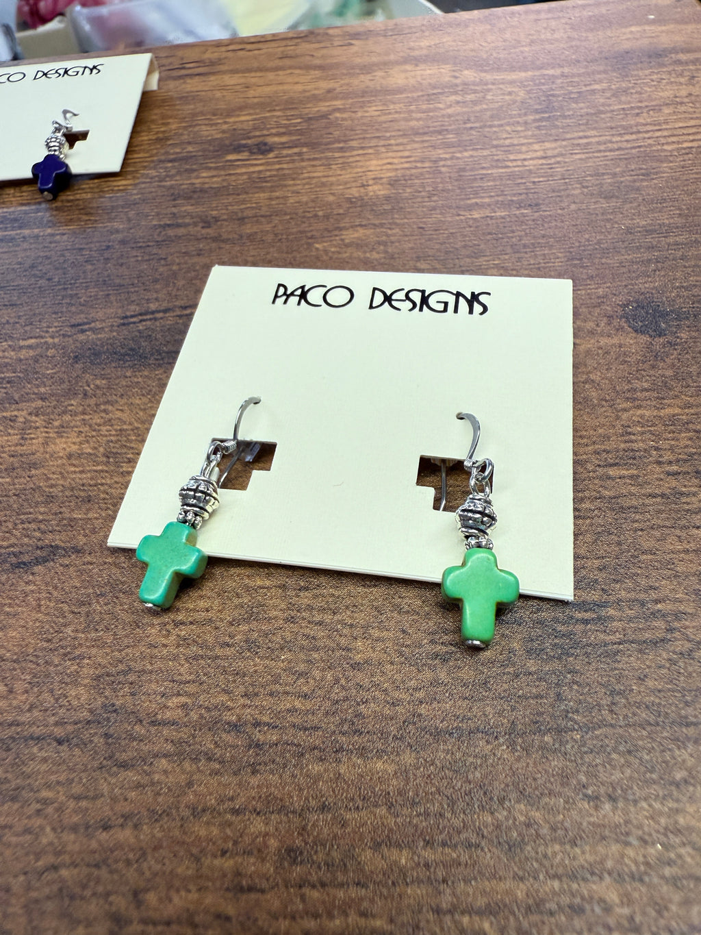 Fun Dainty Multi-color Cross Earrings