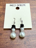 CUTE Little Pearl Snowman Earrings