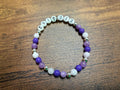 "EXIT 313" Purple Beaded Bracelet