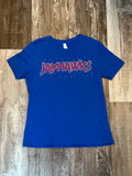 Jayhawks Bling Crew Neck T-shirt Blue