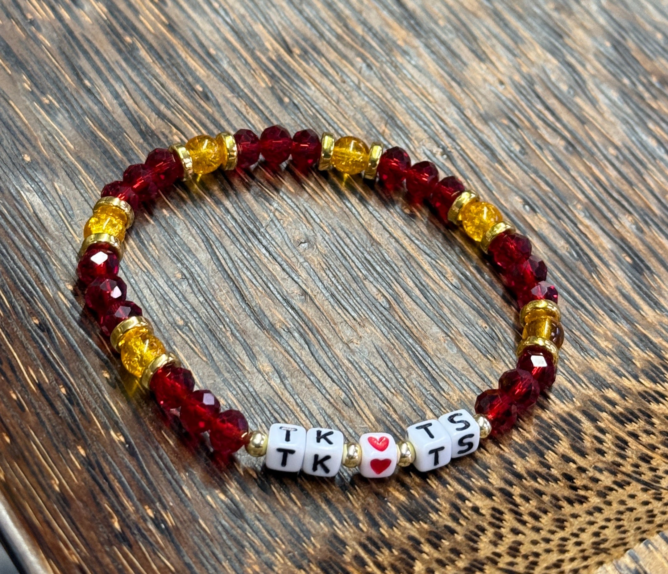 TK <3 TS Fabulous Faceted Beaded Bracelet