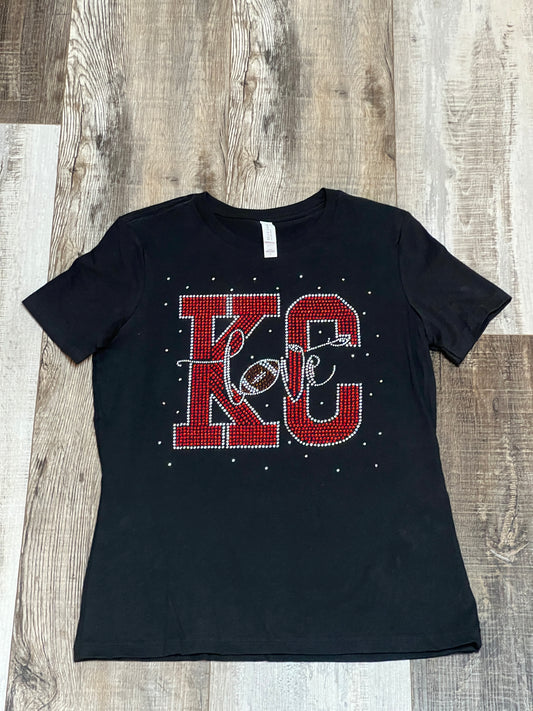 KC Love Black Crewneck T-shirt