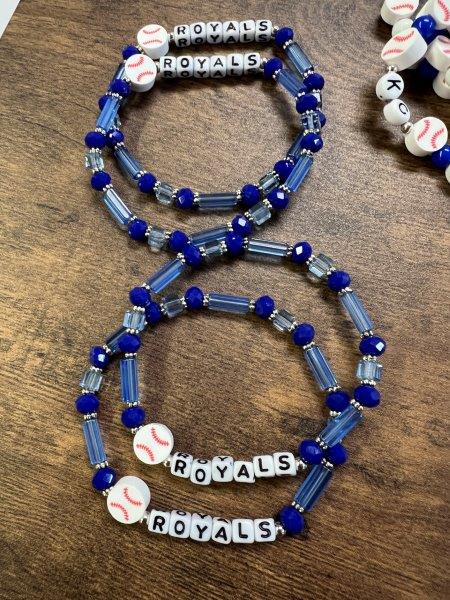 KC Royals Faceted Bracelet