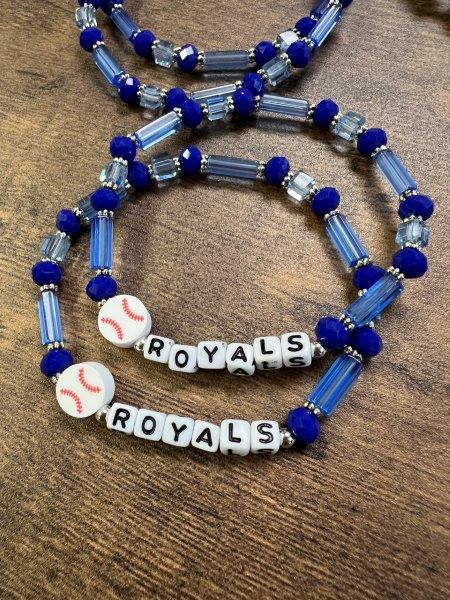 KC Royals Faceted Bracelet
