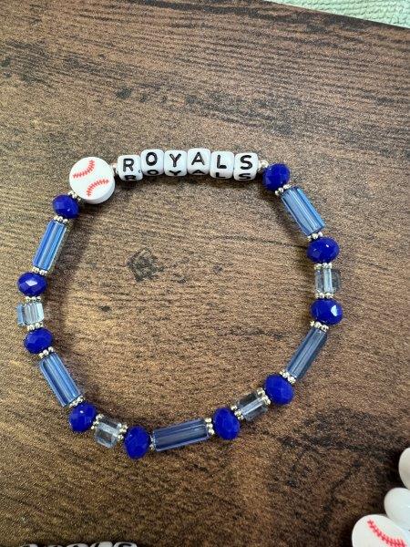 KC Royals Faceted Bracelet
