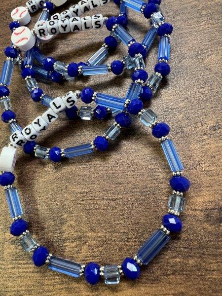 KC Royals Faceted Bracelet