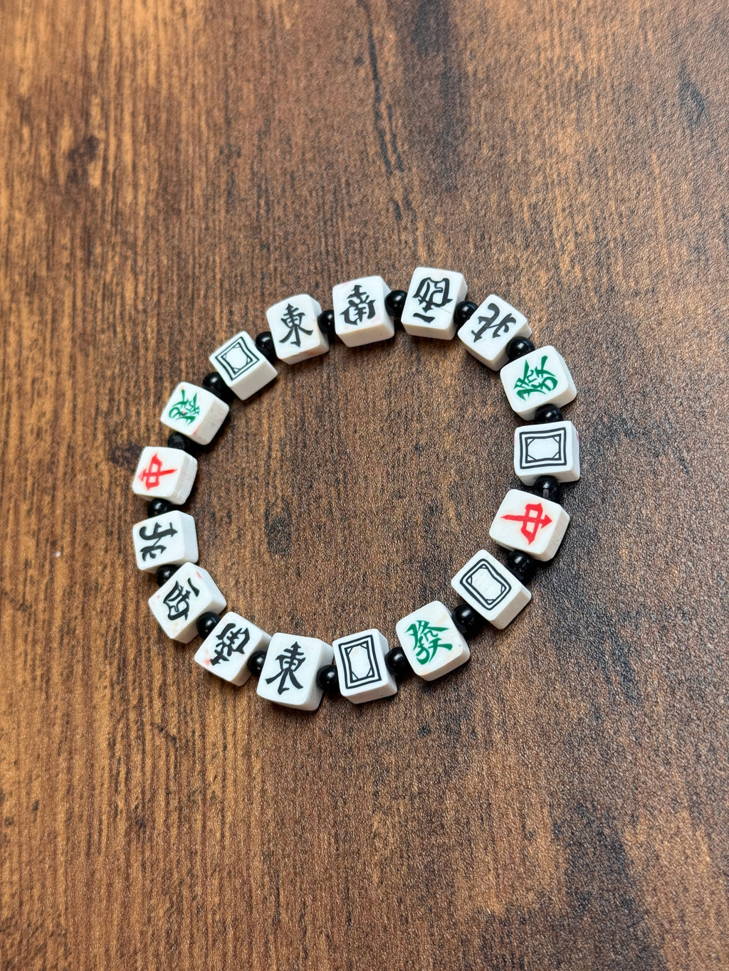 Mahjong Inspired Beaded Bracelet