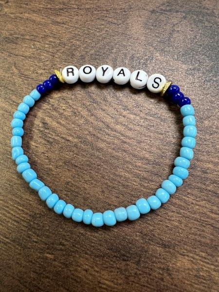 KC Royals Two Blue Seed Bracelet