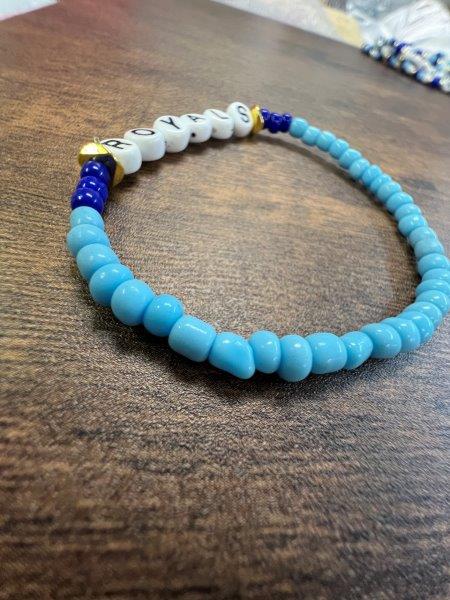 KC Royals Two Blue Seed Bracelet