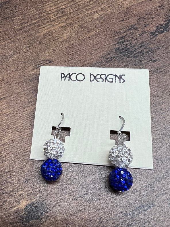 KC Royals Bling Earrings