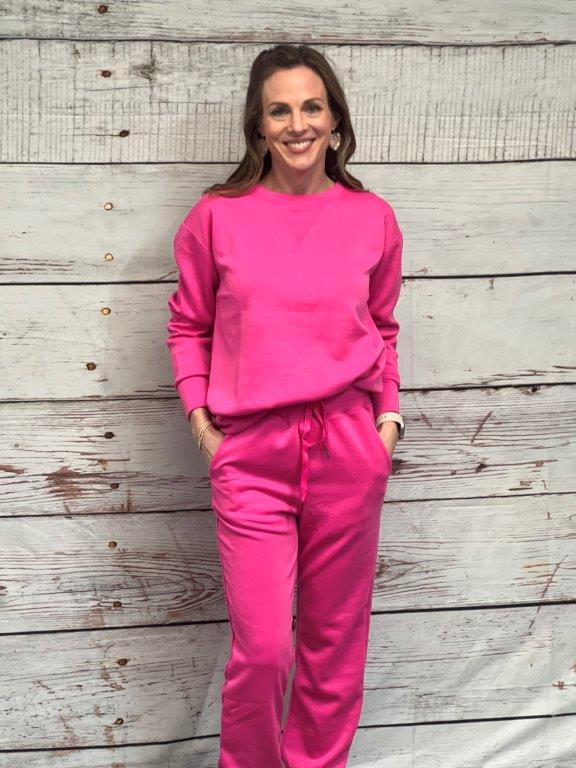 Pink jogger set