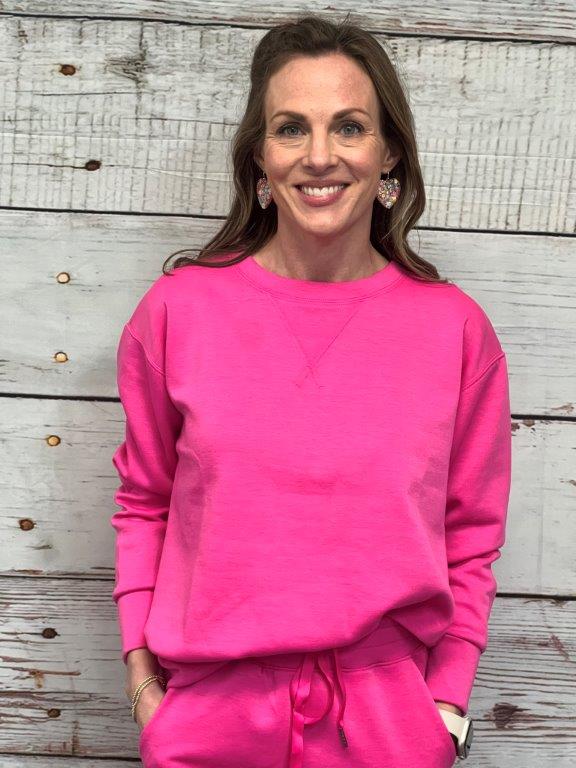 Pink jogger set