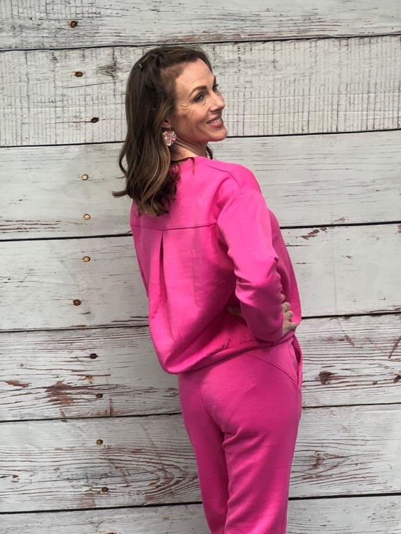 Pink jogger set
