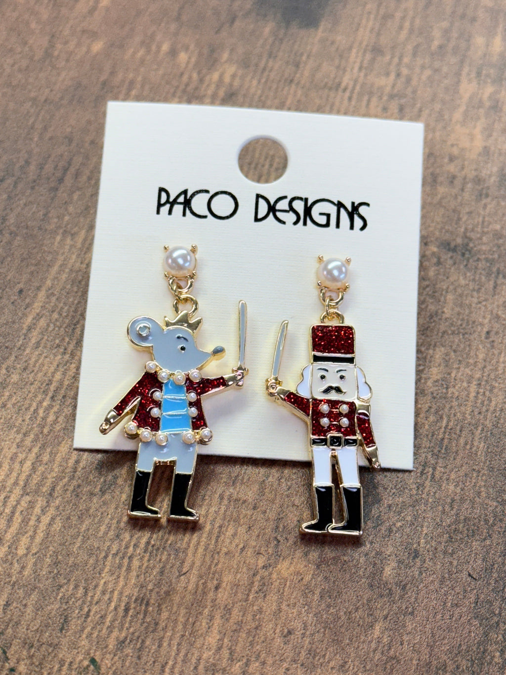 Nutcracker Christmas Post Earrings