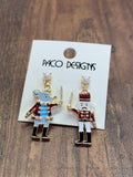 Nutcracker Christmas Post Earrings