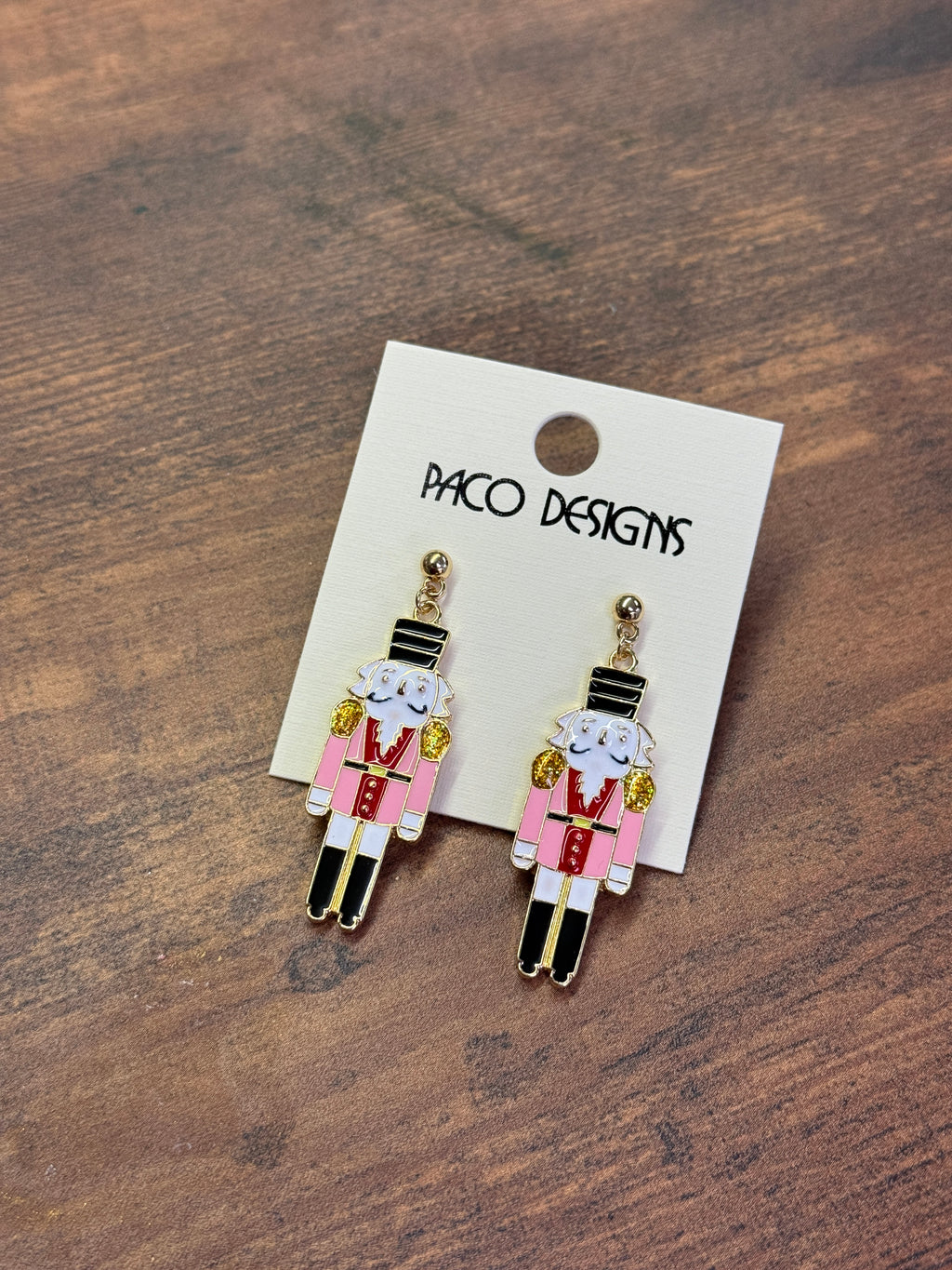 Classic Nutcracker Christmas Post Earrings