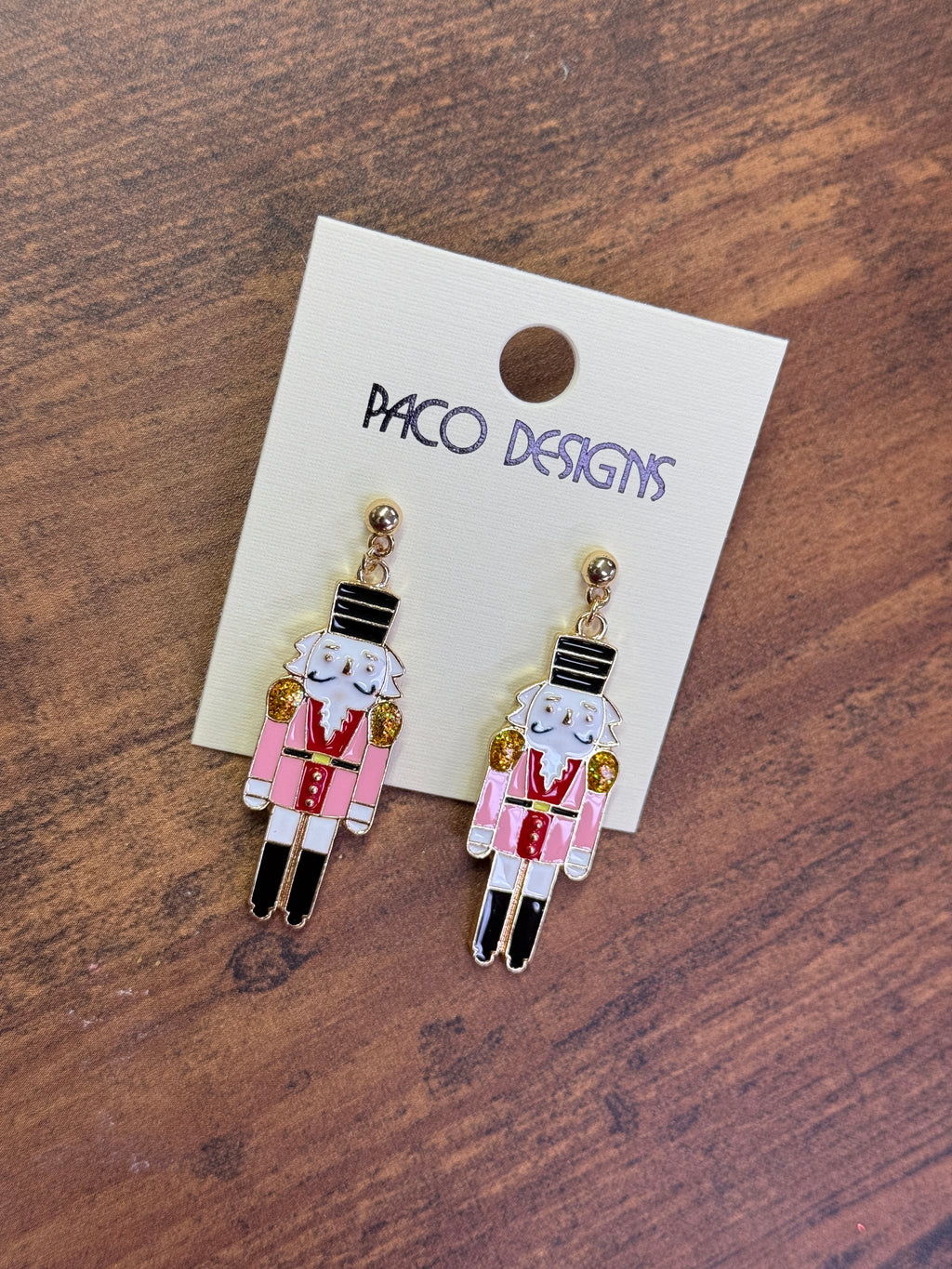 Classic Nutcracker Christmas Post Earrings