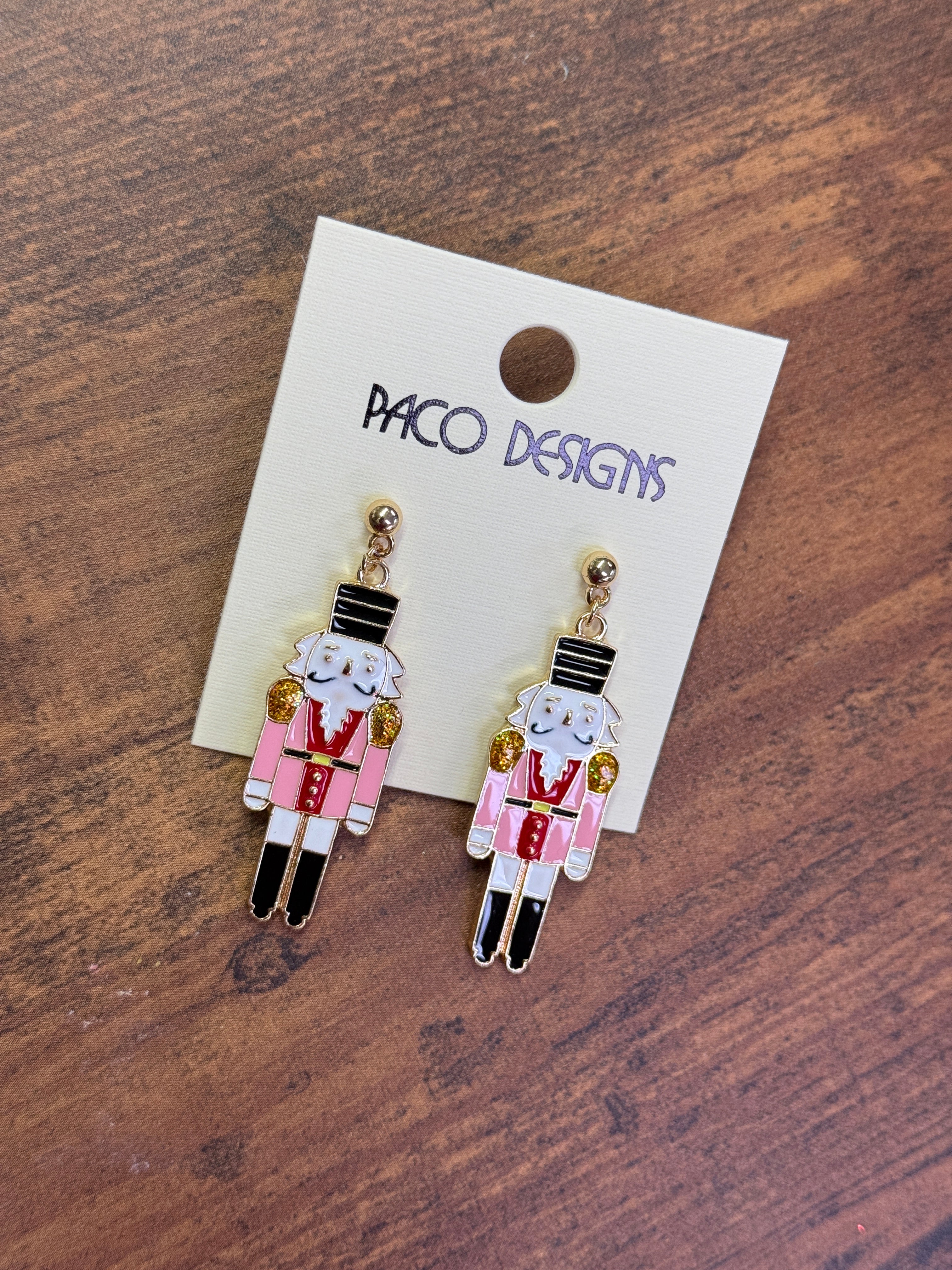 Classic Nutcracker Christmas Post Earrings