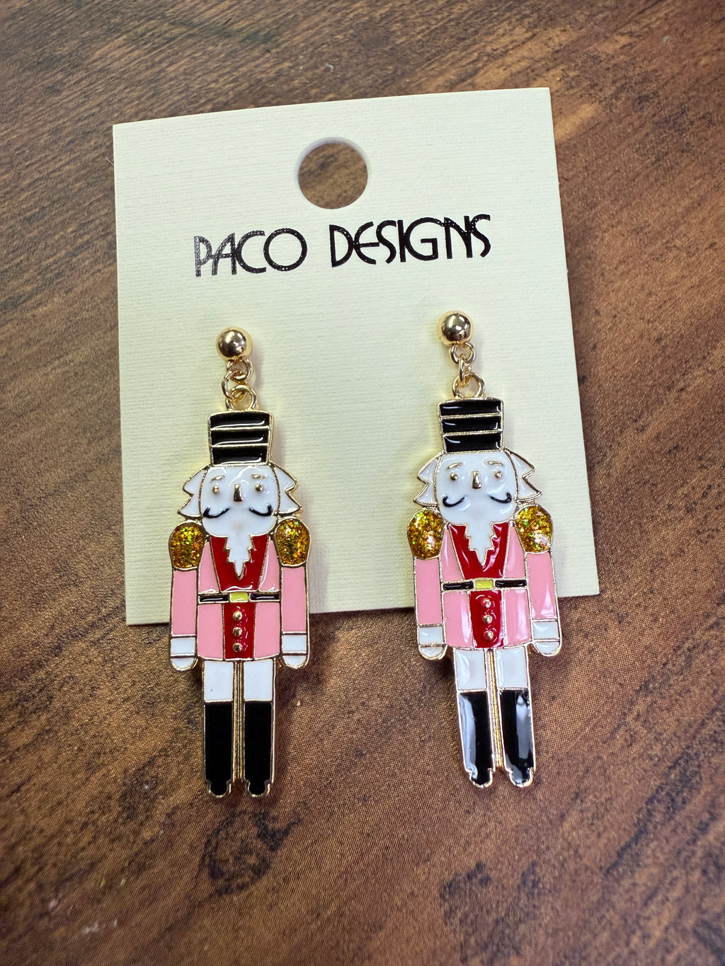 Classic Nutcracker Christmas Post Earrings