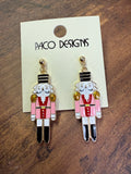 Classic Nutcracker Christmas Post Earrings