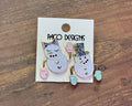 Mr. & Mrs. Snowman Post Earrings
