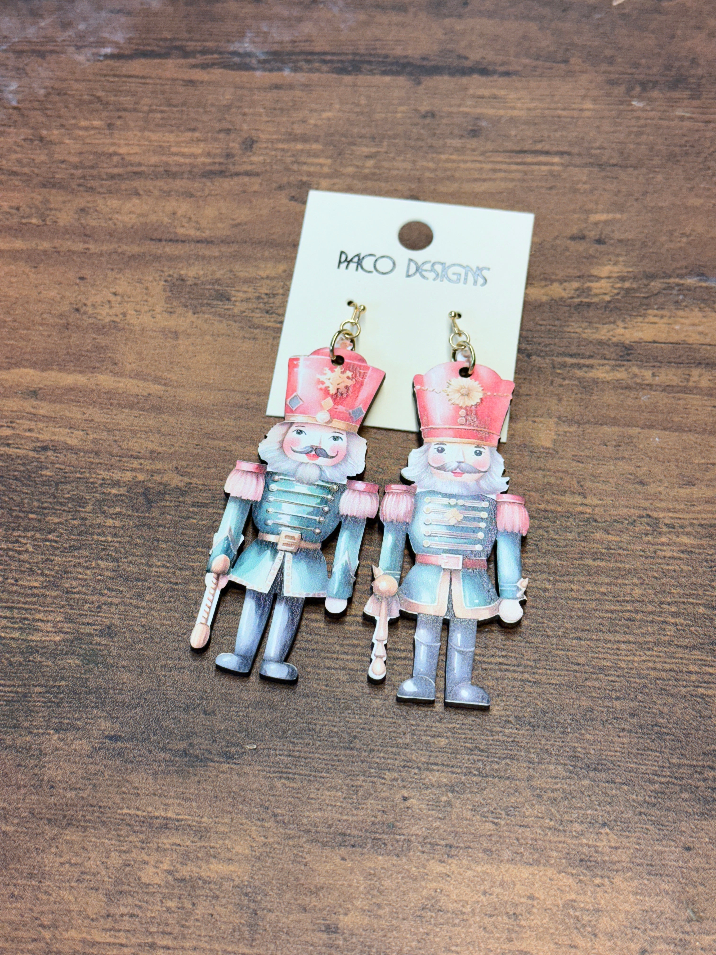 Large Lightweight Nutcracker Earrings