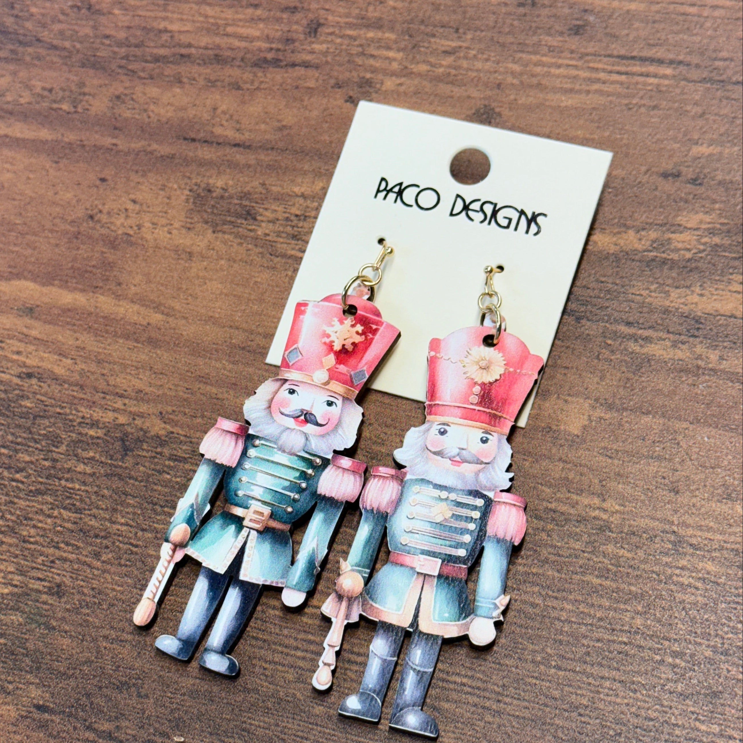Large Lightweight Nutcracker Earrings