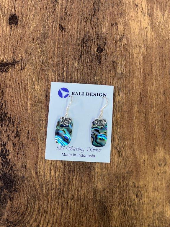 Sterling Silver Earring With Abalone Shell