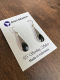 Abalone Teardrop Shell Sterling Silver Earrings