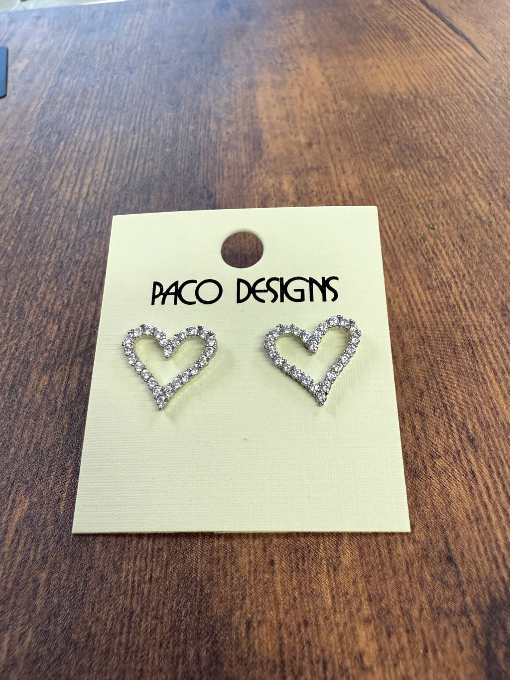 Small Cz Rhinestone Heat Post Earrings