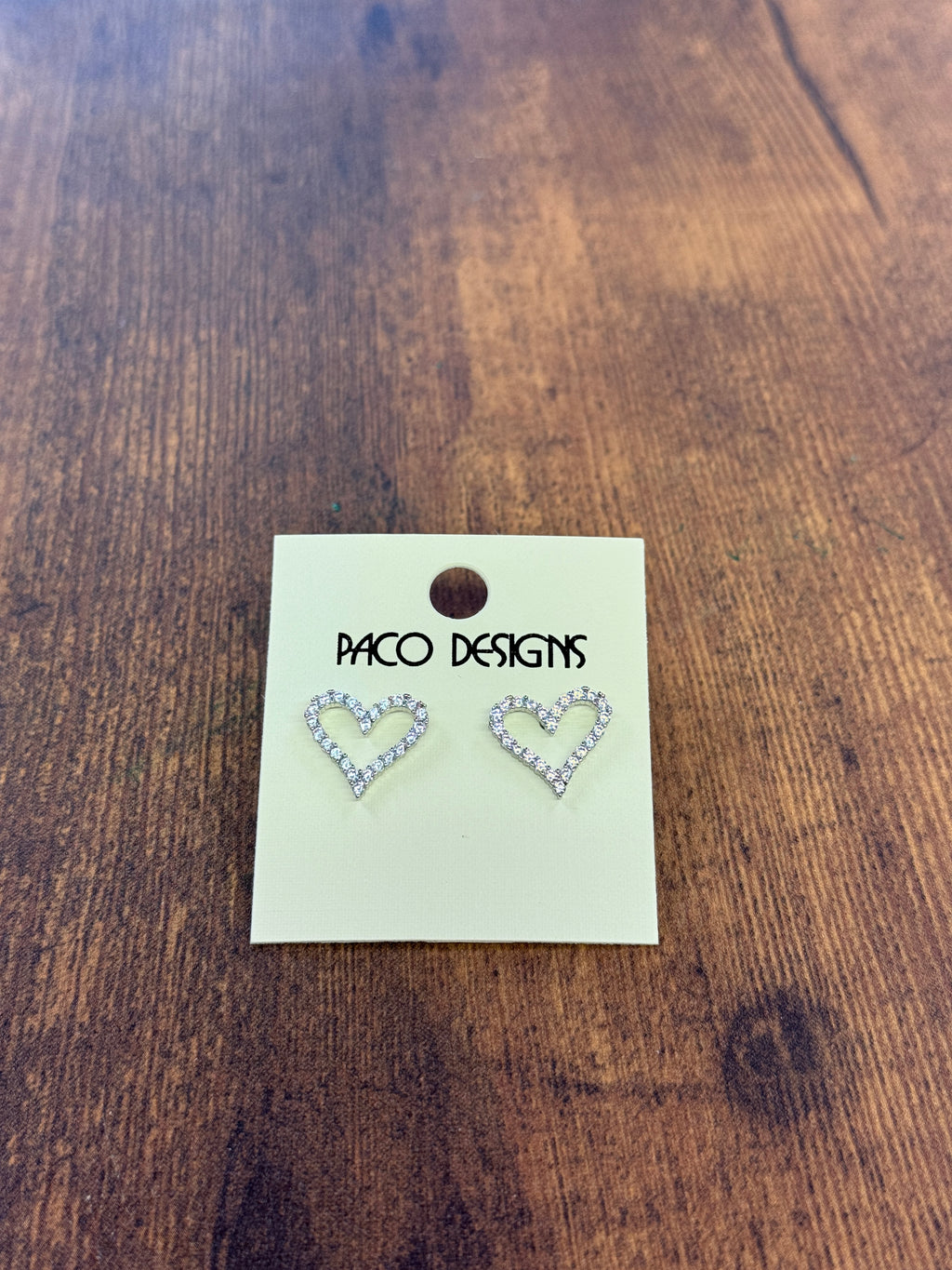 Small Cz Rhinestone Heat Post Earrings