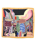Gorgeous Multi-color Abstract Printed Silky Scarf Bandana