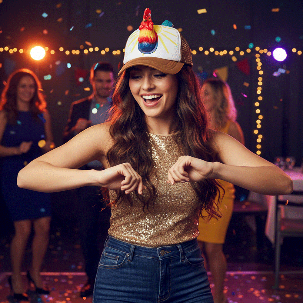 Rooster | Unisex Trucker Hat Base Cap Mesh Back