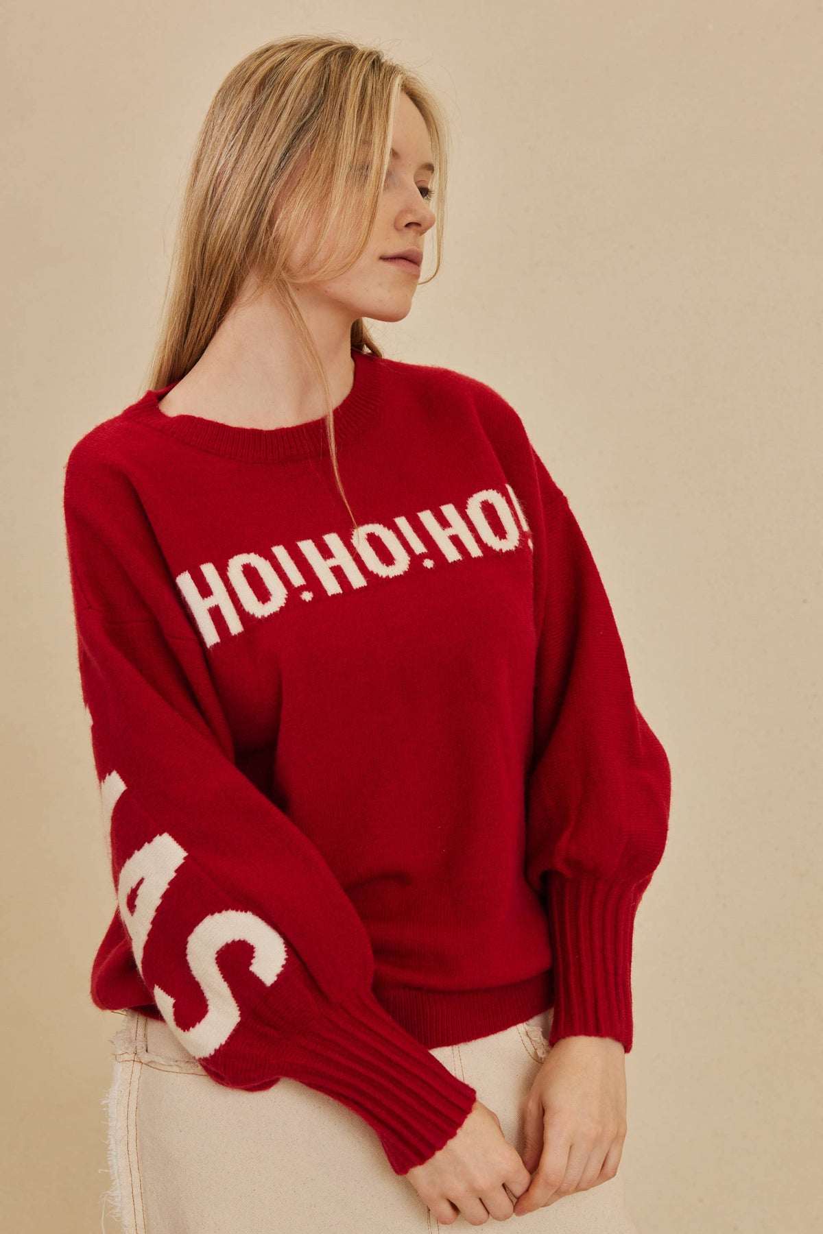 OVERSIZE Christmas Sweater with Lettering