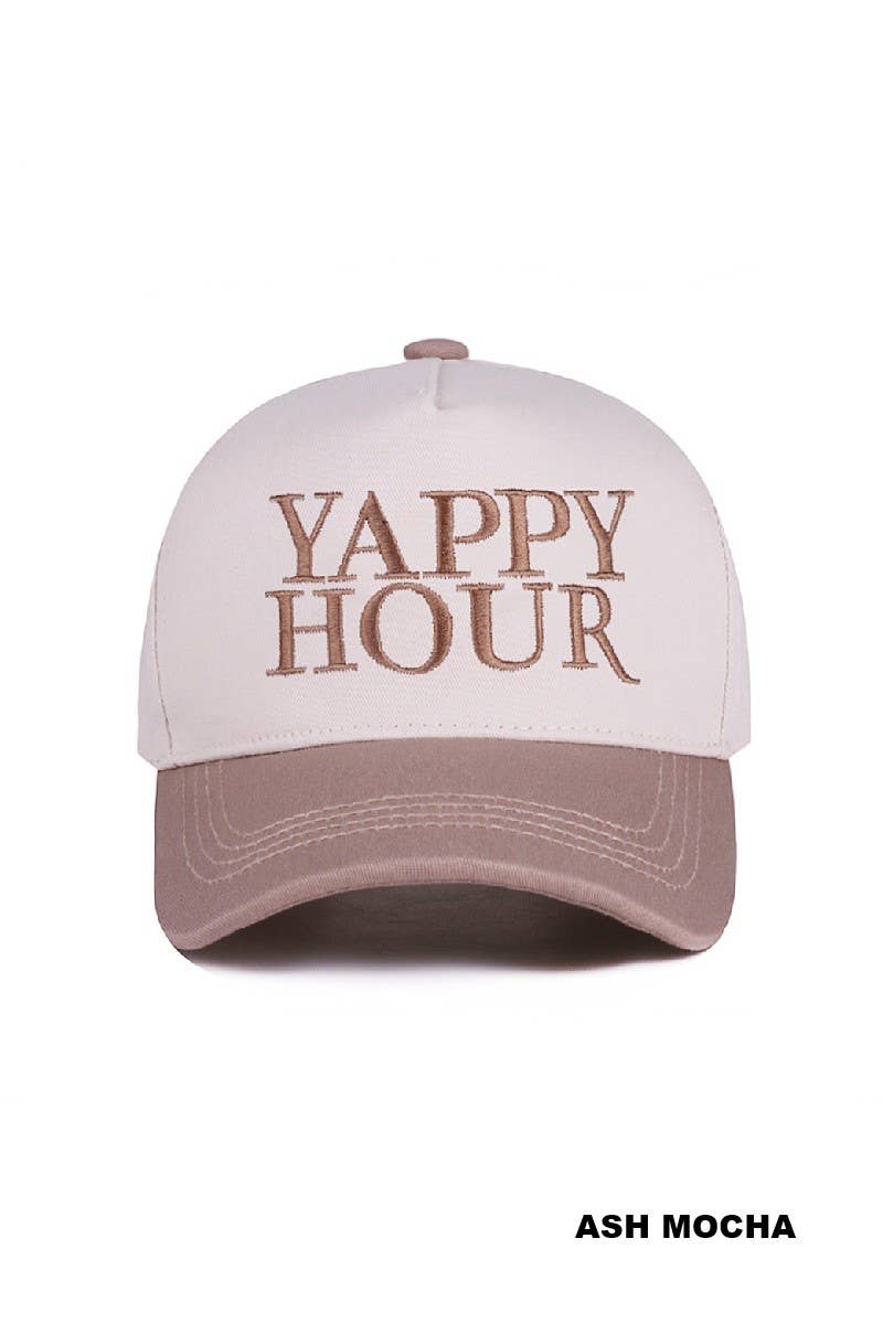 Yappy Hour Two Tone Canvas Cotton Hat