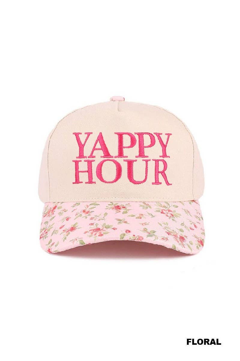Yappy Hour Two Tone Canvas Cotton Hat