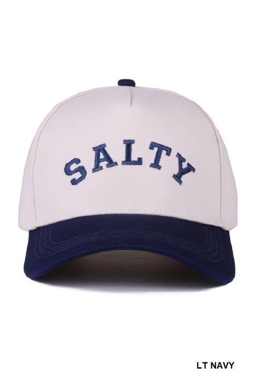 Salty Two-tone Canvas Cotton Cap