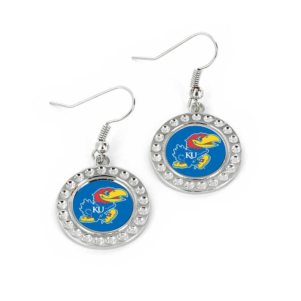 NCAA Kansas Jayhawks Dimple Earrings